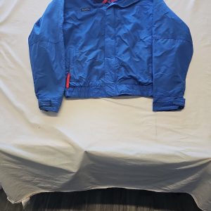 Vintage Columbia Sportswear Radial Sleeve Windbreaker Jacket Blue Red M Z905