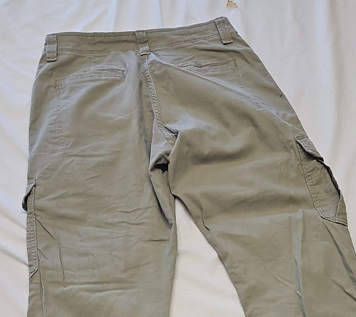 Wrangler Men's Regular Fit Cargo Pants in Sage Green W29 L30 MM1006 - Image 11
