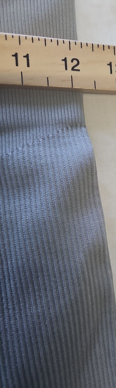 Light Greay Ribbed High-Waisted Activewear Leggings 12 MM56 - Image 9