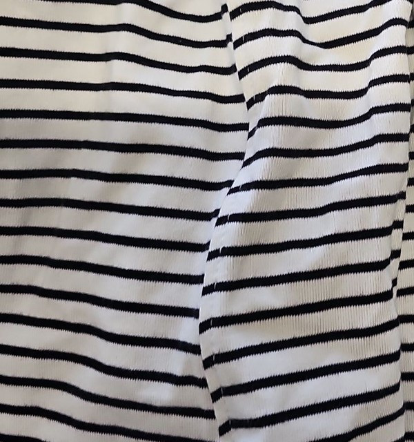 Boohoo New With Tags Black and White Striped Wide Leg Trousers uk16 NN1019 - Image 10