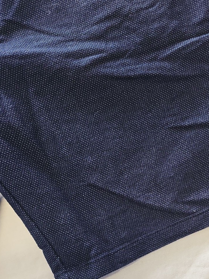 Burton Menswear Navy Textured Micro-Dot Chino Shorts Size 34 392 - Image 10