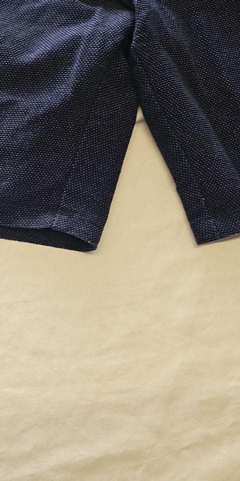 Burton Menswear Navy Textured Micro-Dot Chino Shorts Size 34 392 - Image 9