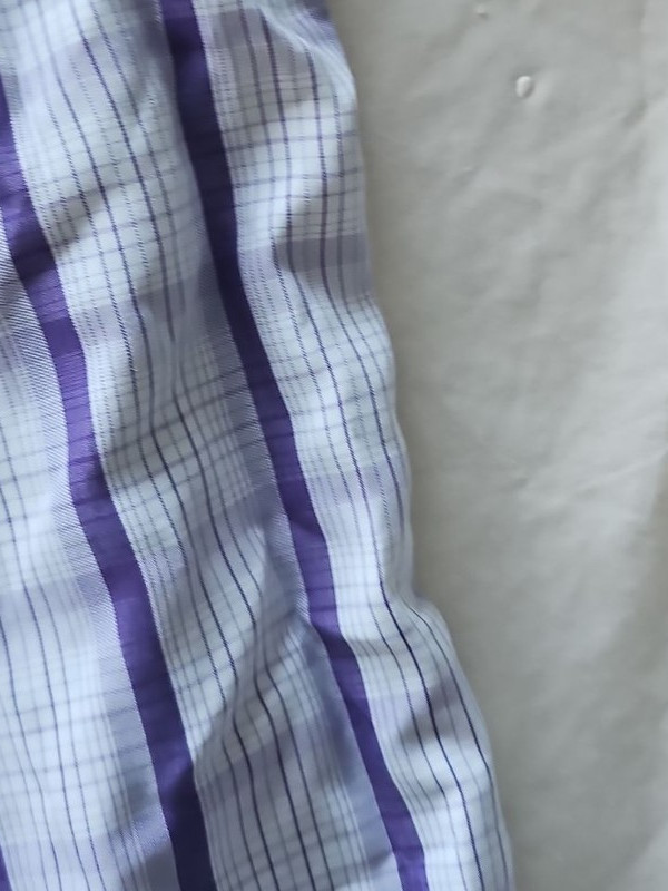 Cotton Traders Men's 2XL Purple Striped Short Sleeve Shirt 344 - Image 10