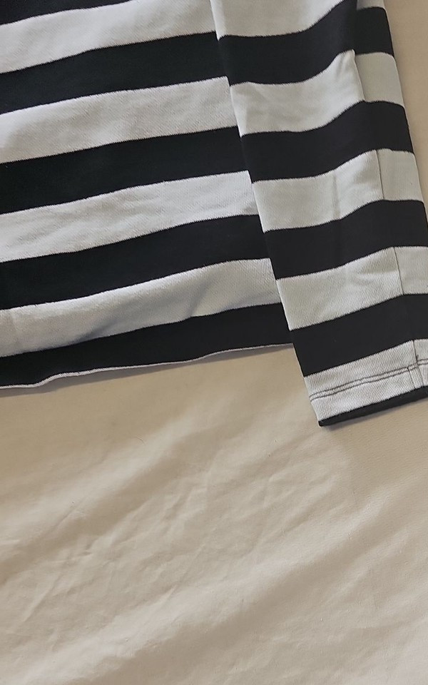 Tu Women's Black and White Striped Quarter-Zip Sweatshirt 377 - Image 10