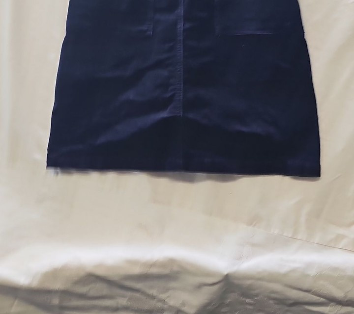 Warehouse Navy Blue Corduroy Sleeveless Shift Dress - Size 8 QQ1057 - Image 8