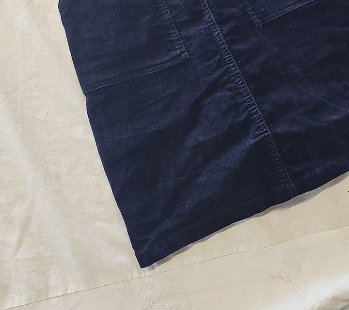 Warehouse Navy Blue Corduroy Sleeveless Shift Dress - Size 8 QQ1057 - Image 12
