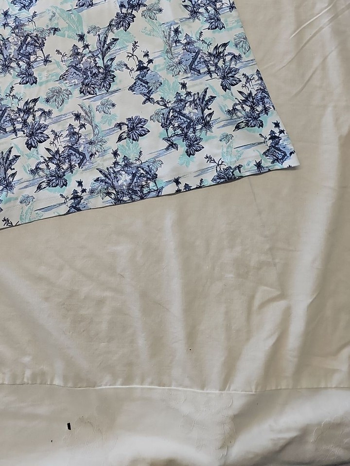 Tu Woman Blue Floral Sleeveless Top with Crochet Lace Yoke uk20 QQ1062 - Image 12