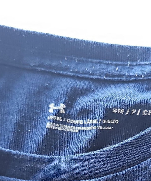 Under Armour Men's Navy Blue HeatGear Training T-Shirt - Size Small - Image 9