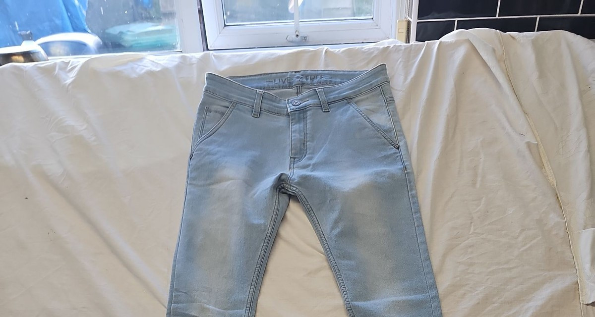 Live Free Light Wash Slim Fit Jeans W30 L31 UU1107 - Image 7