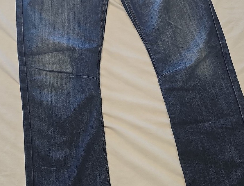 Crosshatch Baltman Men's Straight Leg Dark Wash Denim Jeans 36R - Image 12