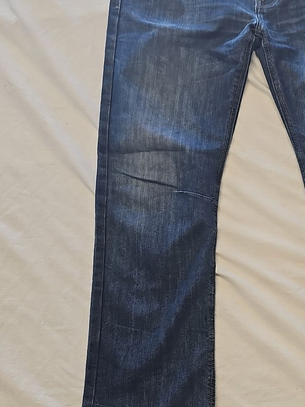 Crosshatch Baltman Men's Straight Leg Dark Wash Denim Jeans 36R - Image 8