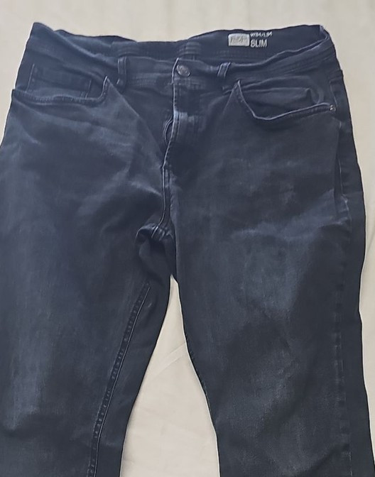 F&F Men's Slim Fit Black Denim Jeans W34 L34 TT1097 - Image 6