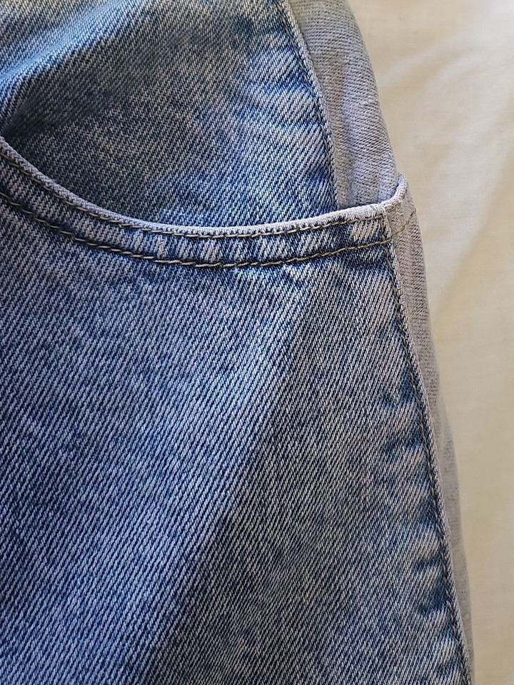 Vintage Santana Light Wash High-Waisted Slim Jeans with Ankle Zips W26 L29UU1110 - Image 11