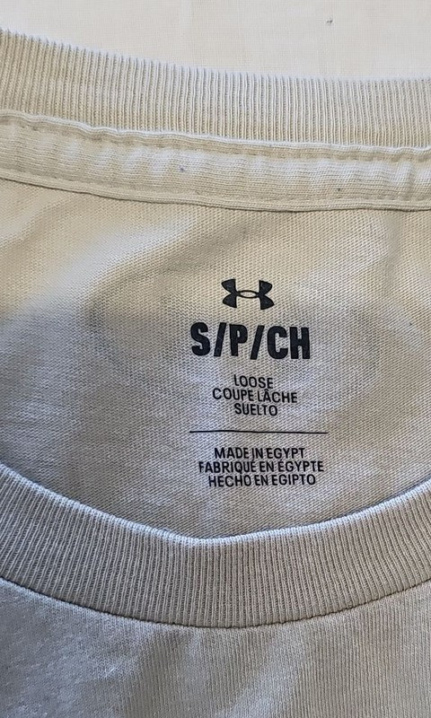 Under Armour Men's Loose Fit Logo T-Shirt - Light Grey small WW1146 - Image 5