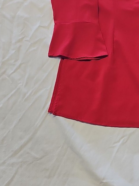 Sosandar Red Bell Sleeve Tunic Top UK 14 WW1043 - Image 9