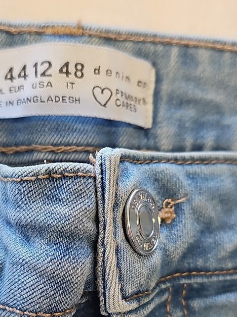 Primark Denim Co High-Waisted Skinny Jeans Blue UK 16 WW1137 - Image 8