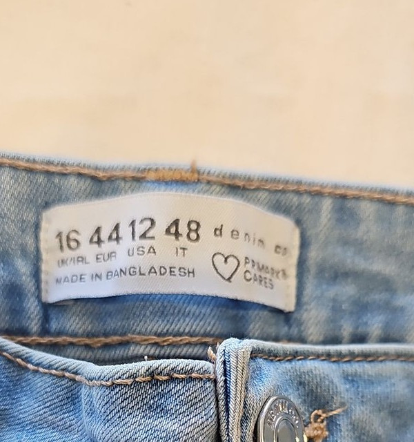 Primark Denim Co High-Waisted Skinny Jeans Blue UK 16 WW1137 - Image 7