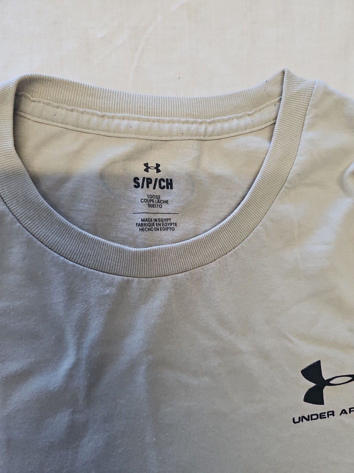 Under Armour Men's Loose Fit Logo T-Shirt - Light Grey small WW1146 - Image 8