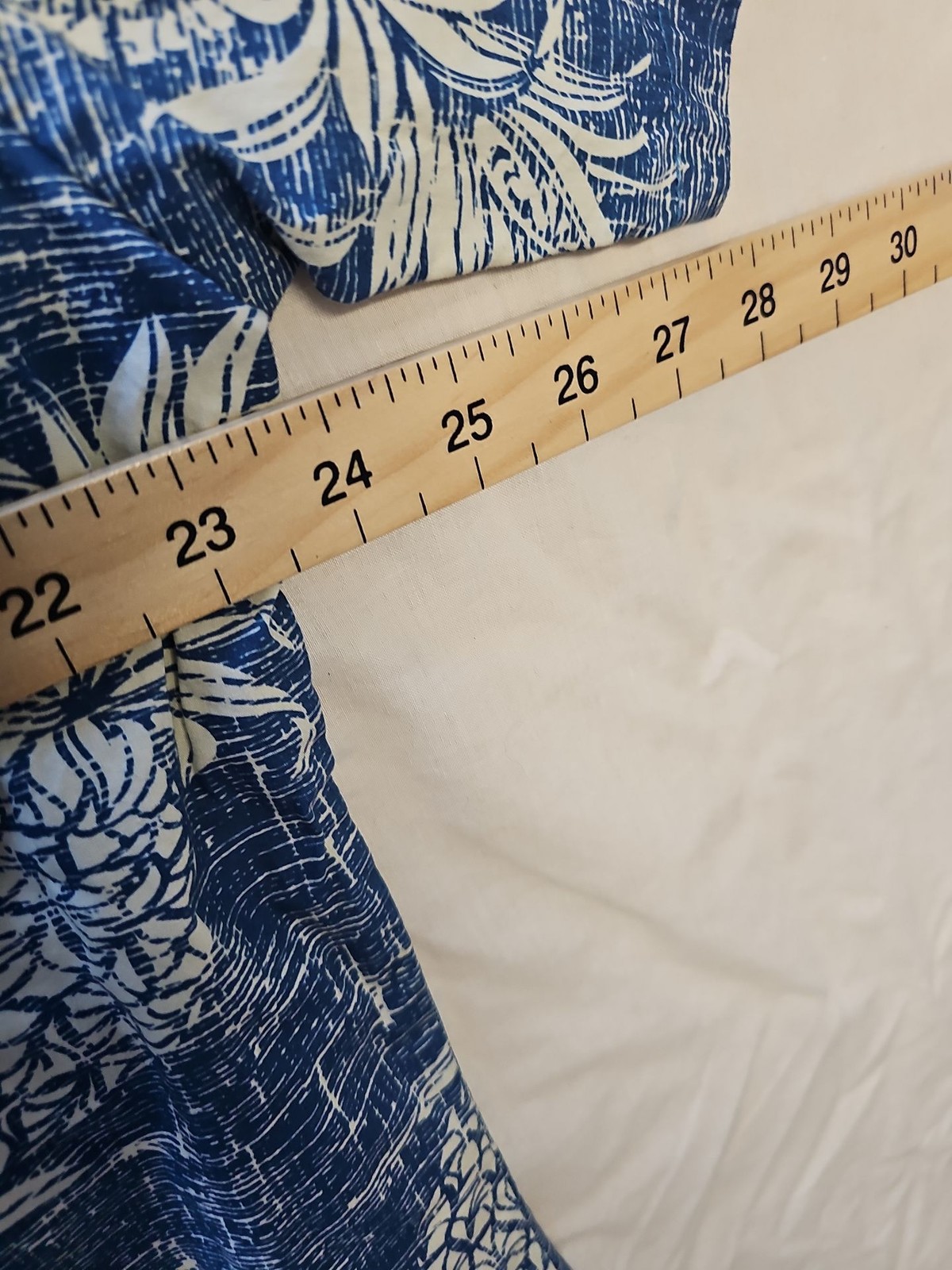 Palmwave Hawaii Men's XL Blue Pineapple Print Cotton Aloha Shirt WW1148 - Image 7