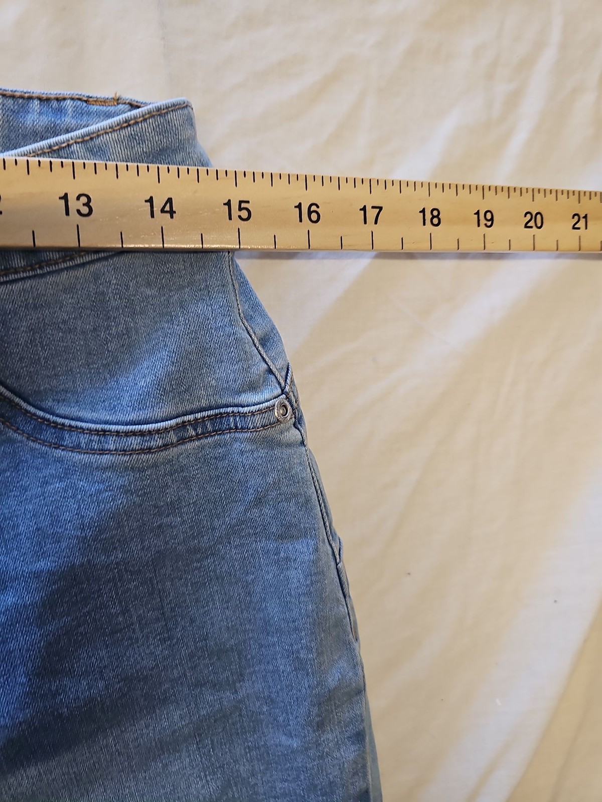 Primark Denim Co High-Waisted Skinny Jeans Blue UK 16 WW1137 - Image 3