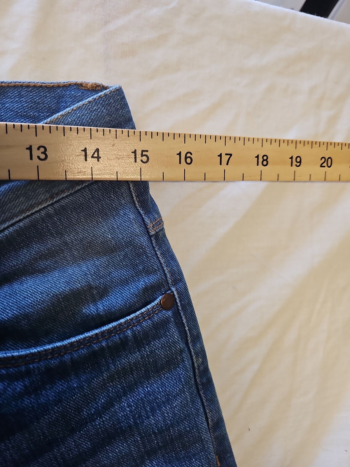 Industrialize Loose Fit Men's Denim Jeans Blue Size 30S UU1122 - Image 5