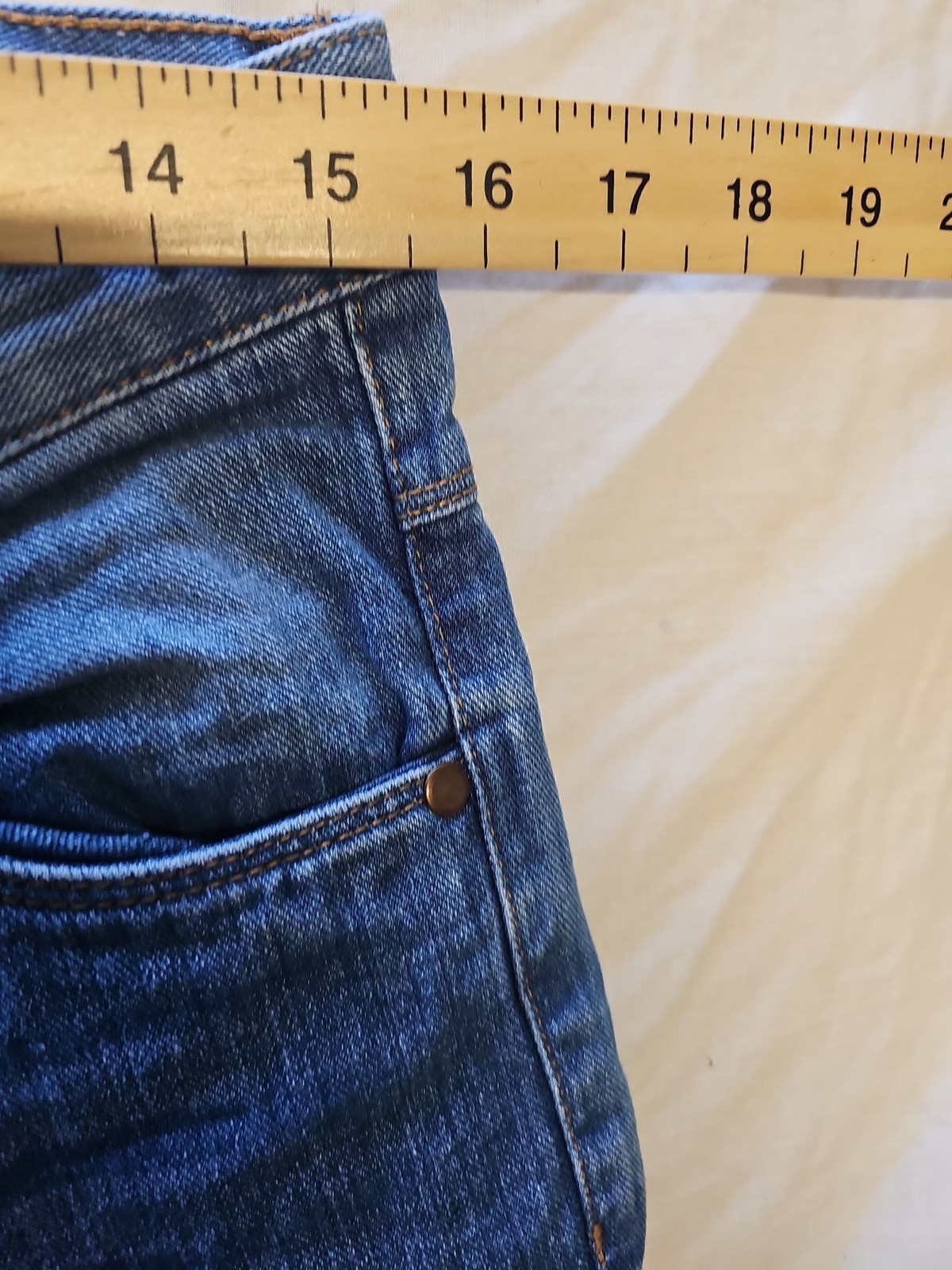 Industrialize Bootcut Fit Men's Blue Denim Jeans Size 30S VV1123 - Image 11