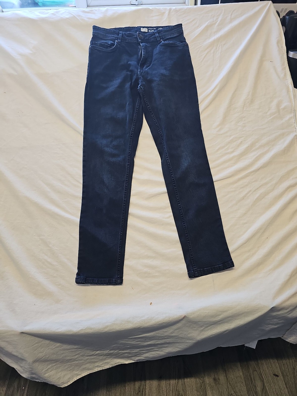 F&F Men's Slim Fit Dark Wash Denim Jeans W30 L30 VV1124