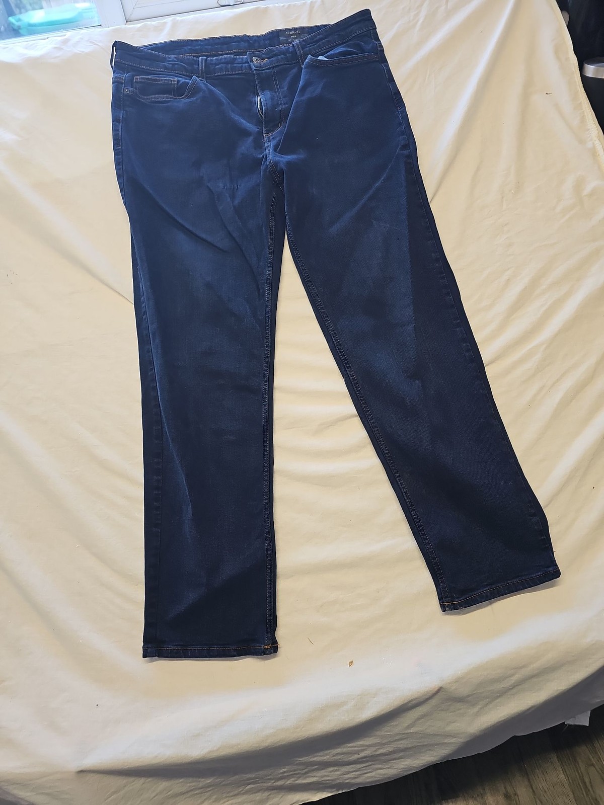 Denim by Tu Men's Dark Wash Straight Leg Jeans - 38R L31 VV1128 - Image 3