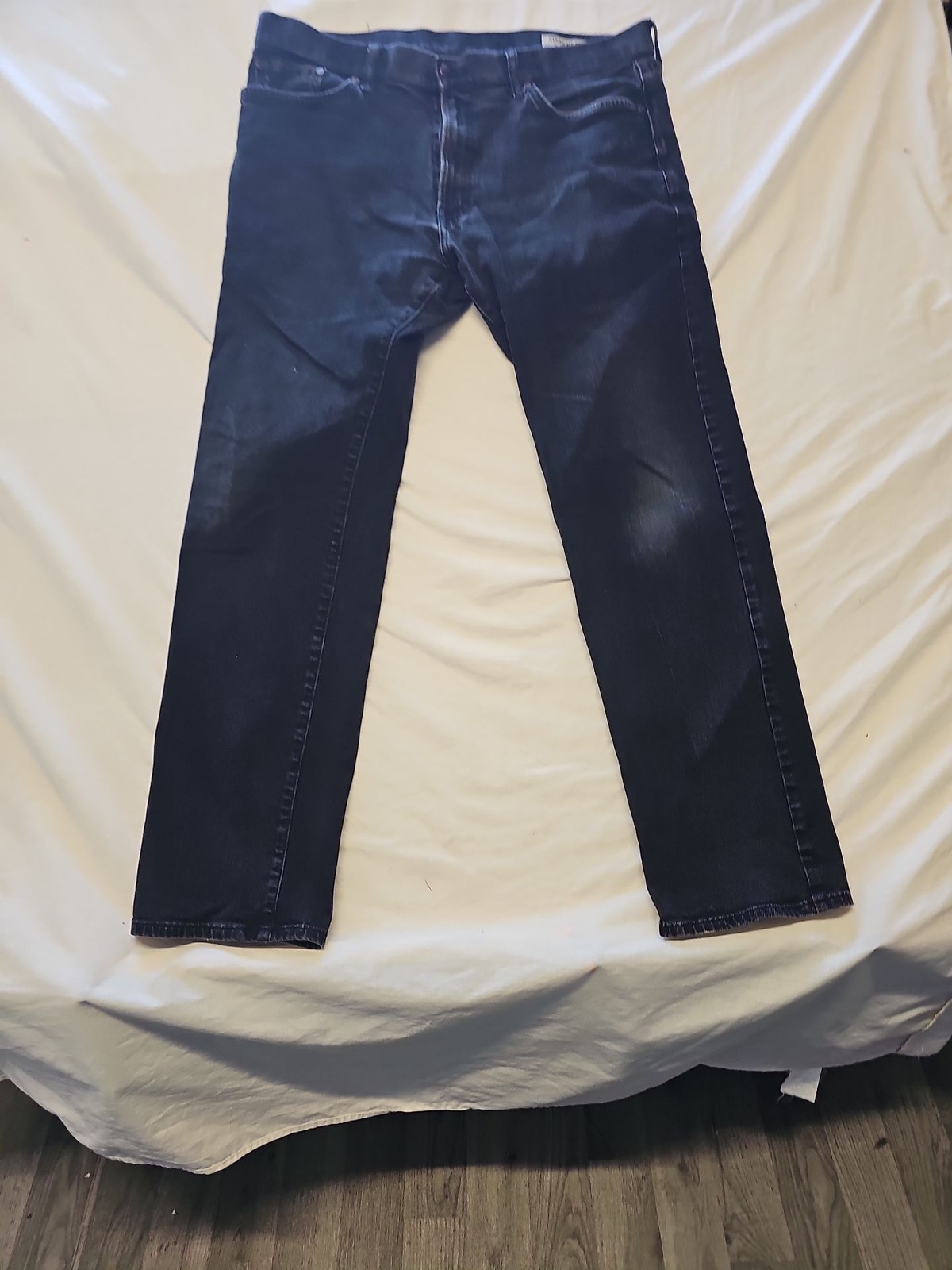 M&S Collection Men's Straight Fit Dark Indigo Denim Jeans W38 L33 VV1129