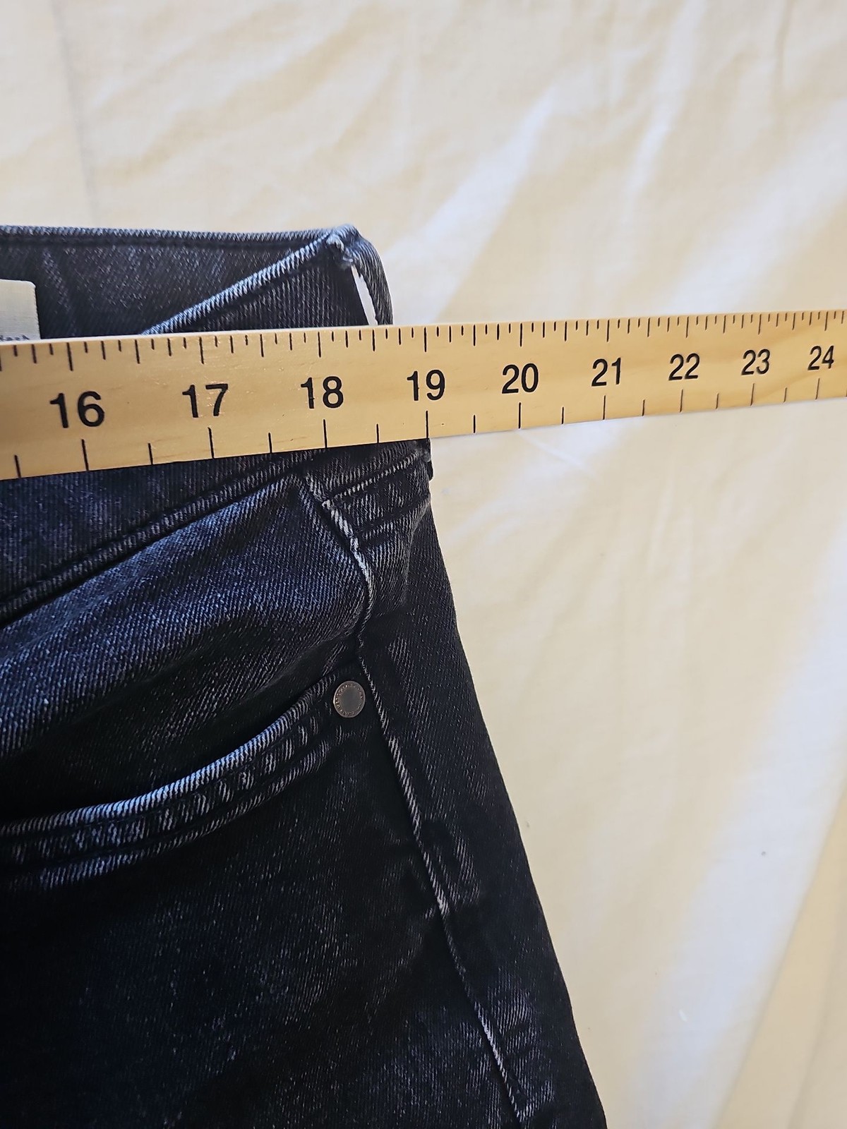 M&S Collection Men's Straight Fit Dark Indigo Denim Jeans W38 L33 VV1129 - Image 5