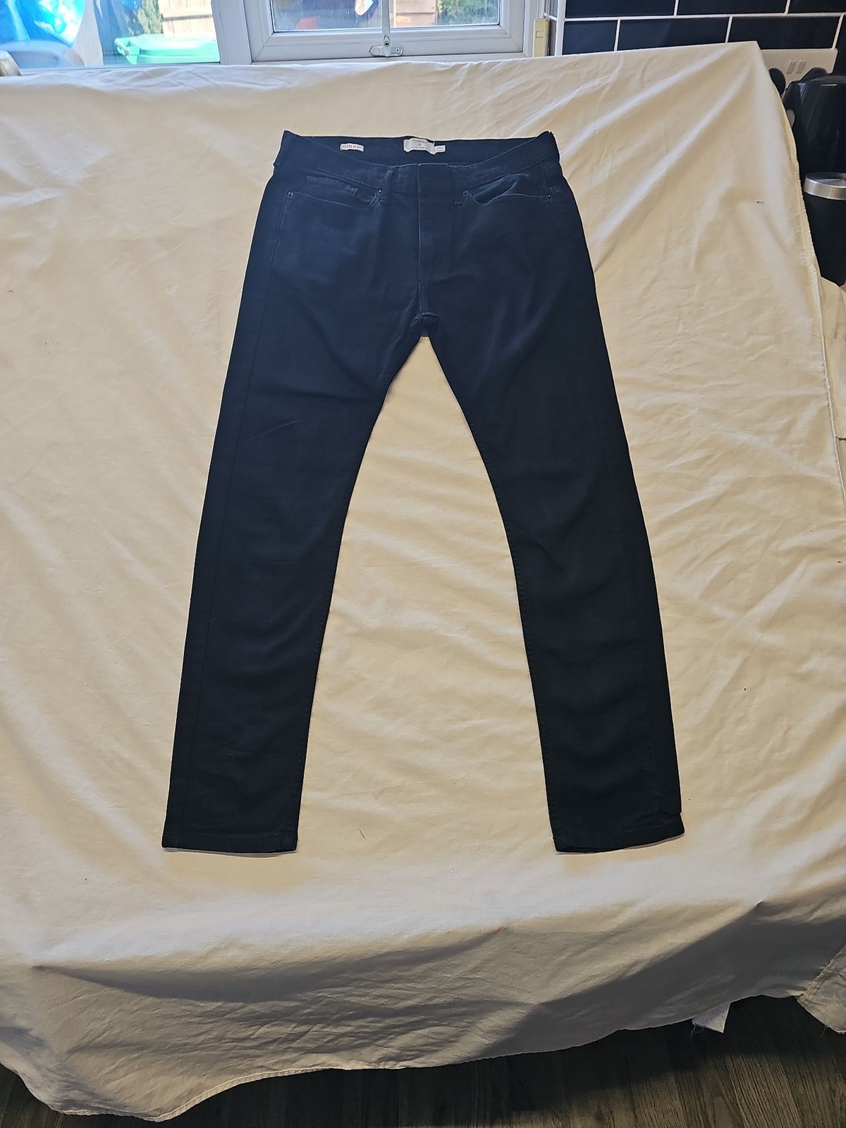 Topman Men's Black Skinny Jeans UK 32S L29 UU1113