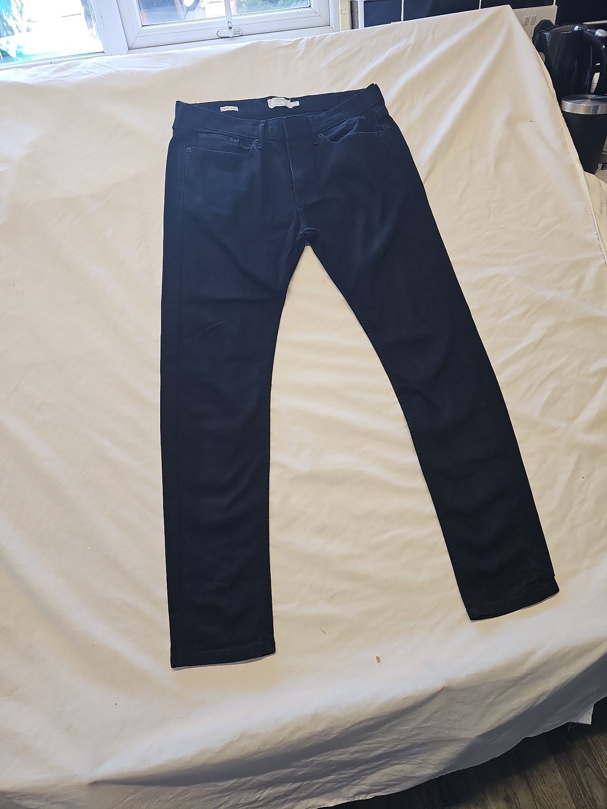 Topman Men's Black Skinny Jeans UK 32S L29 UU1113 - Image 3