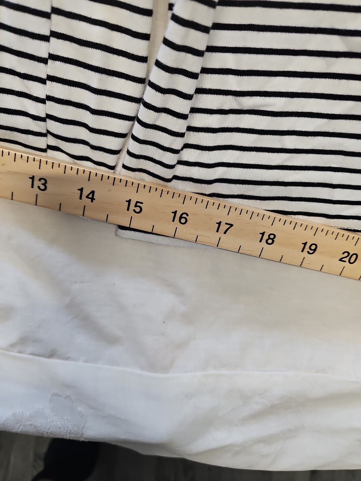Boohoo New With Tags Black and White Striped Wide Leg Trousers uk16 NN1019 - Image 6