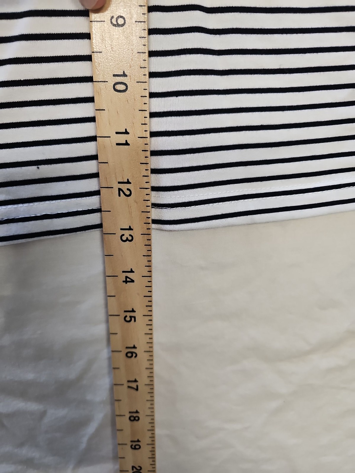 Boohoo Striped Ribbed Cami Crop Top in Black and White uk18 NN1021 - Image 4