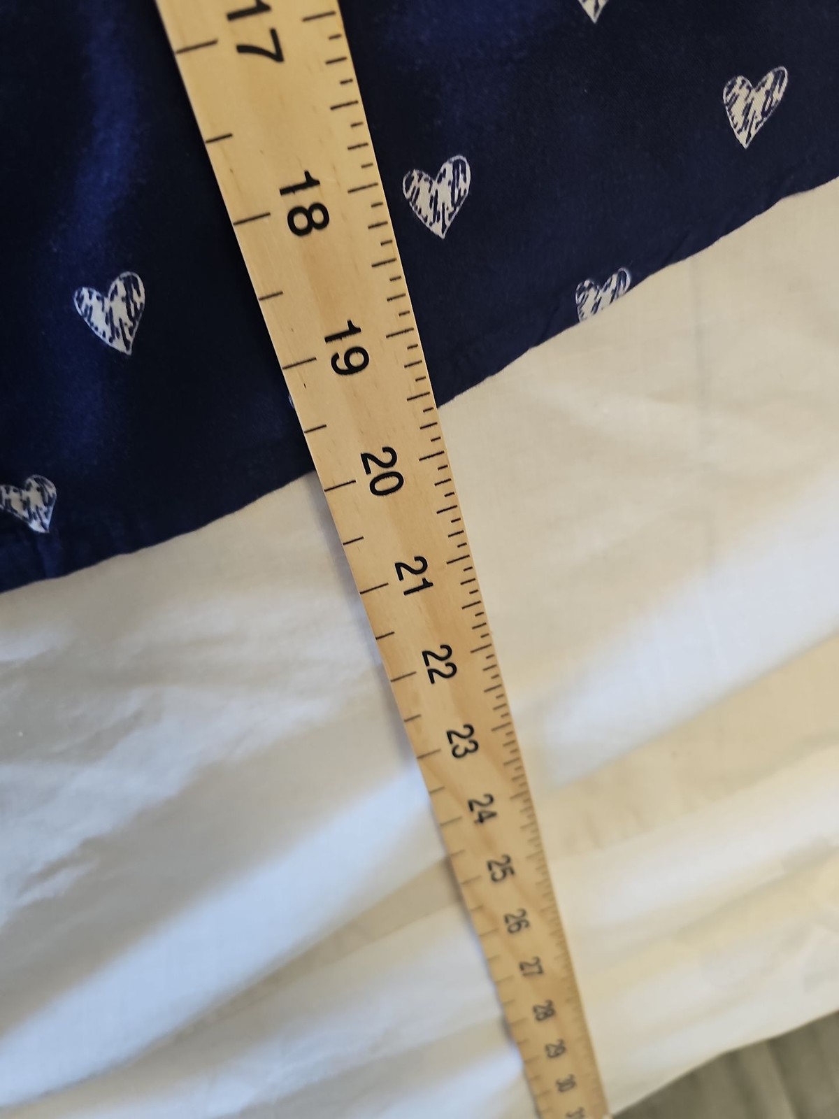 New Look Navy Blue Heart Print Short Sleeve Shirt UK 10 HH140 - Image 5