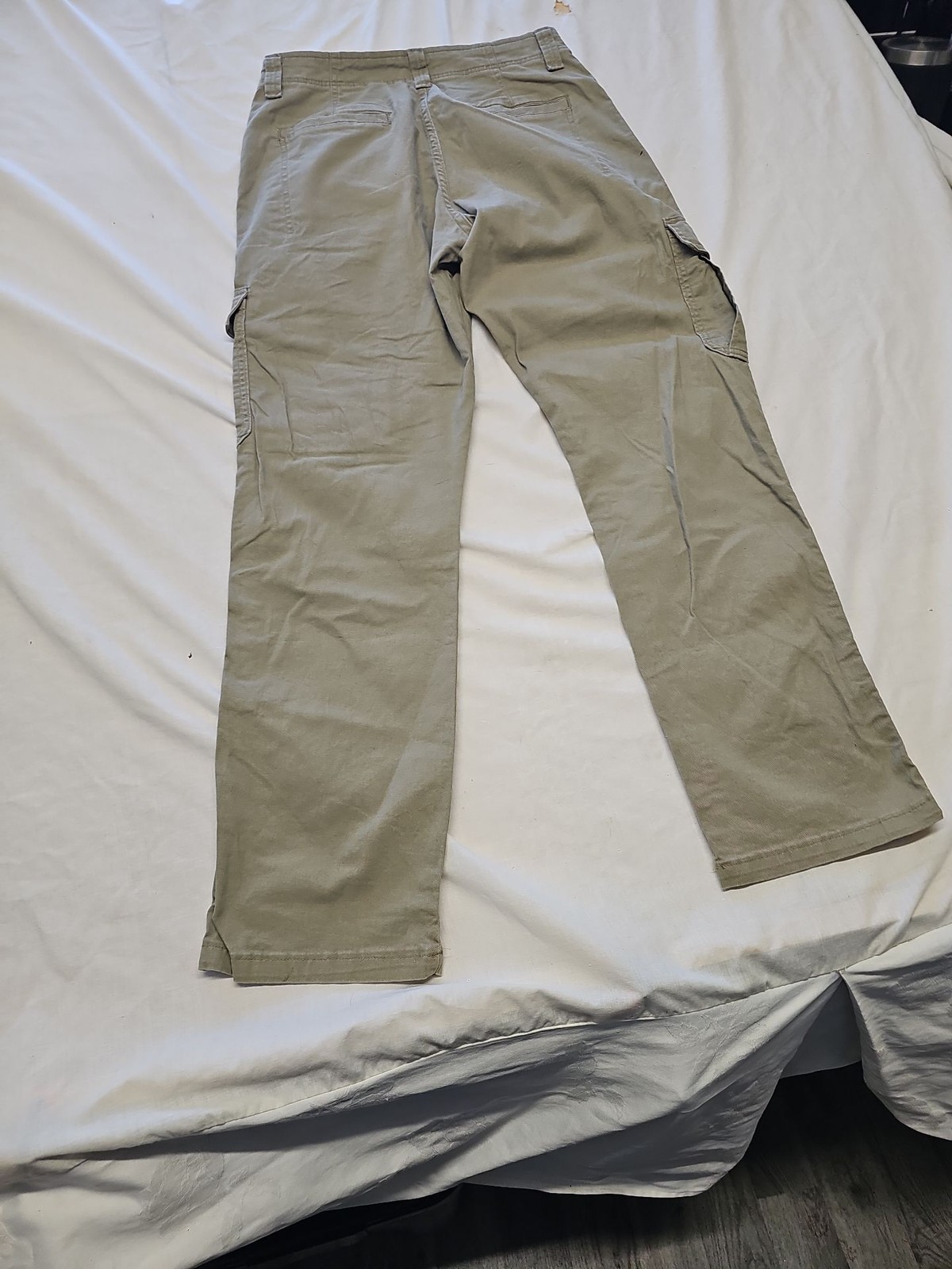 Wrangler Men's Regular Fit Cargo Pants in Sage Green W29 L30 MM1006 - Image 3