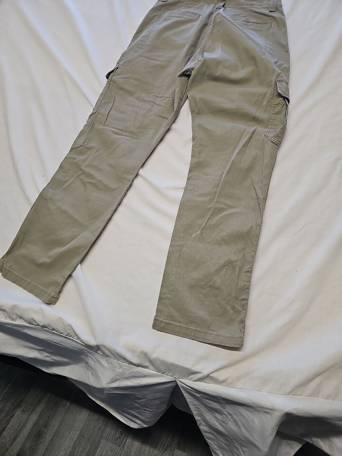 Wrangler Men's Regular Fit Cargo Pants in Sage Green W29 L30 MM1006 - Image 4