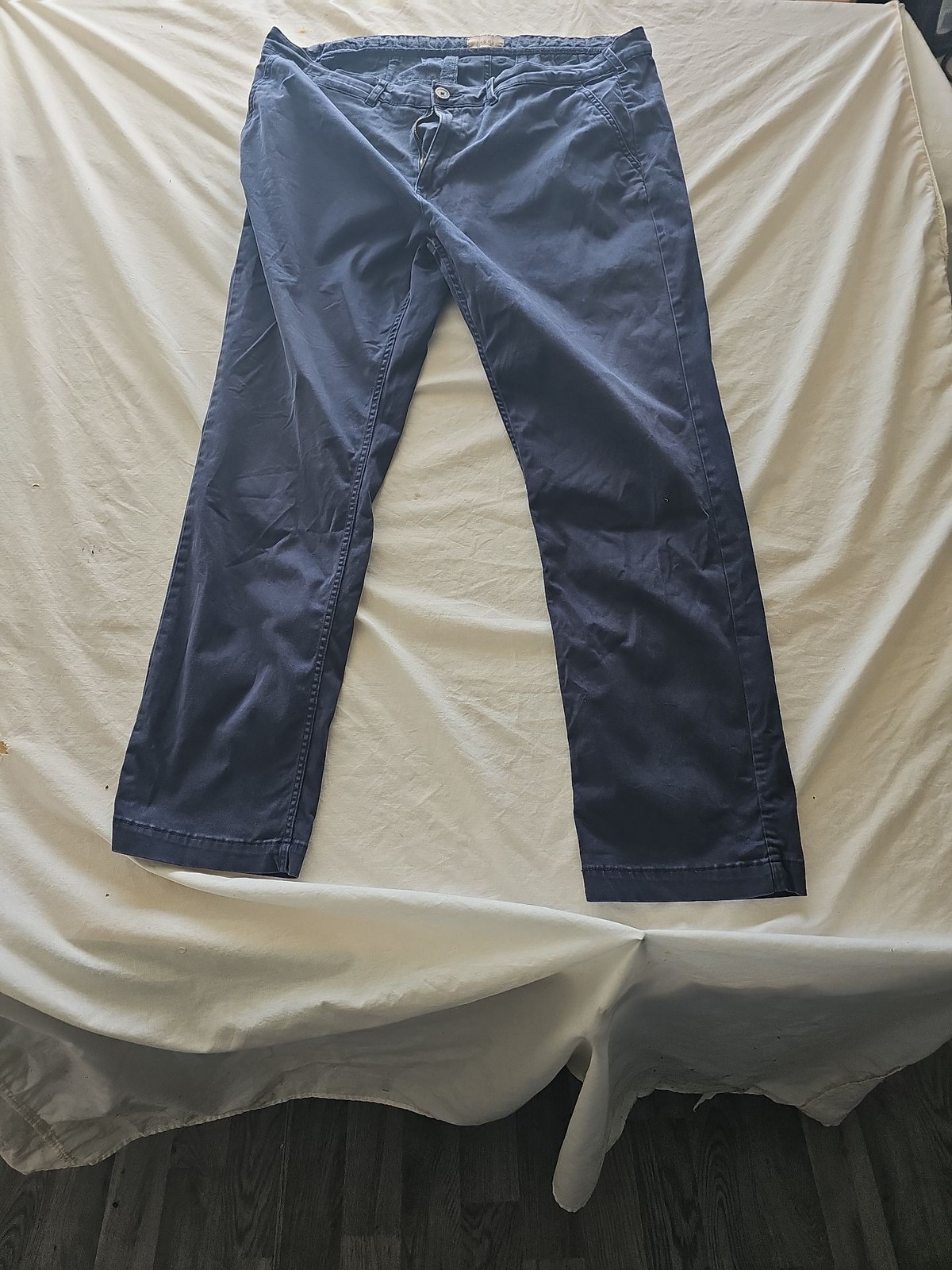 Jachs NY Men's Navy Blue Slim Chino Trousers 306