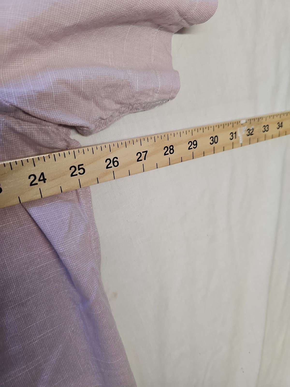 Tu Man Pale Pink Textured Linen Blend Short Sleeve Shirt XXL MM50 - Image 3
