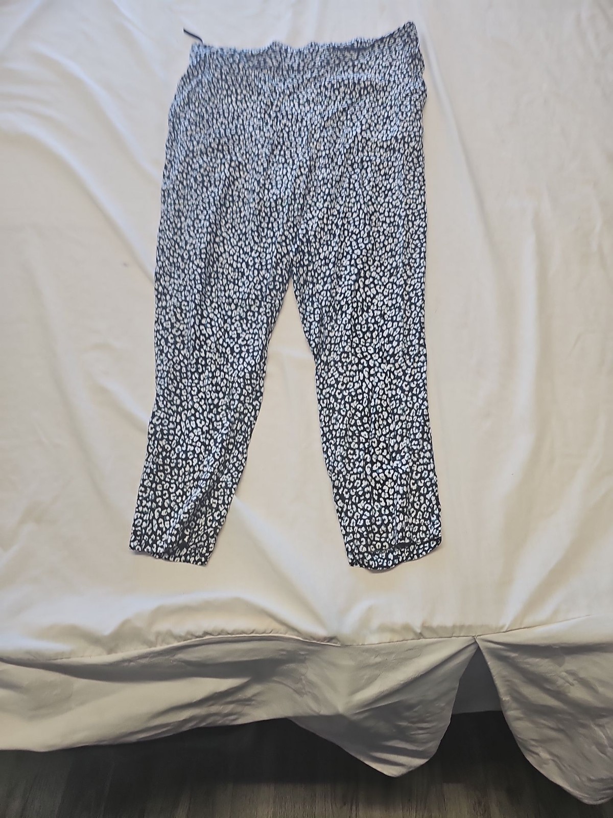 M&S Collection Animal Print Tapered Trousers uk14 MM16