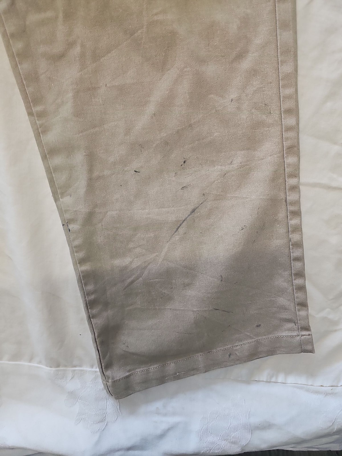 Dickies Relaxed Straight Cargo Pants in Tan alot of marks W40 L30 QQ1053 - Image 3