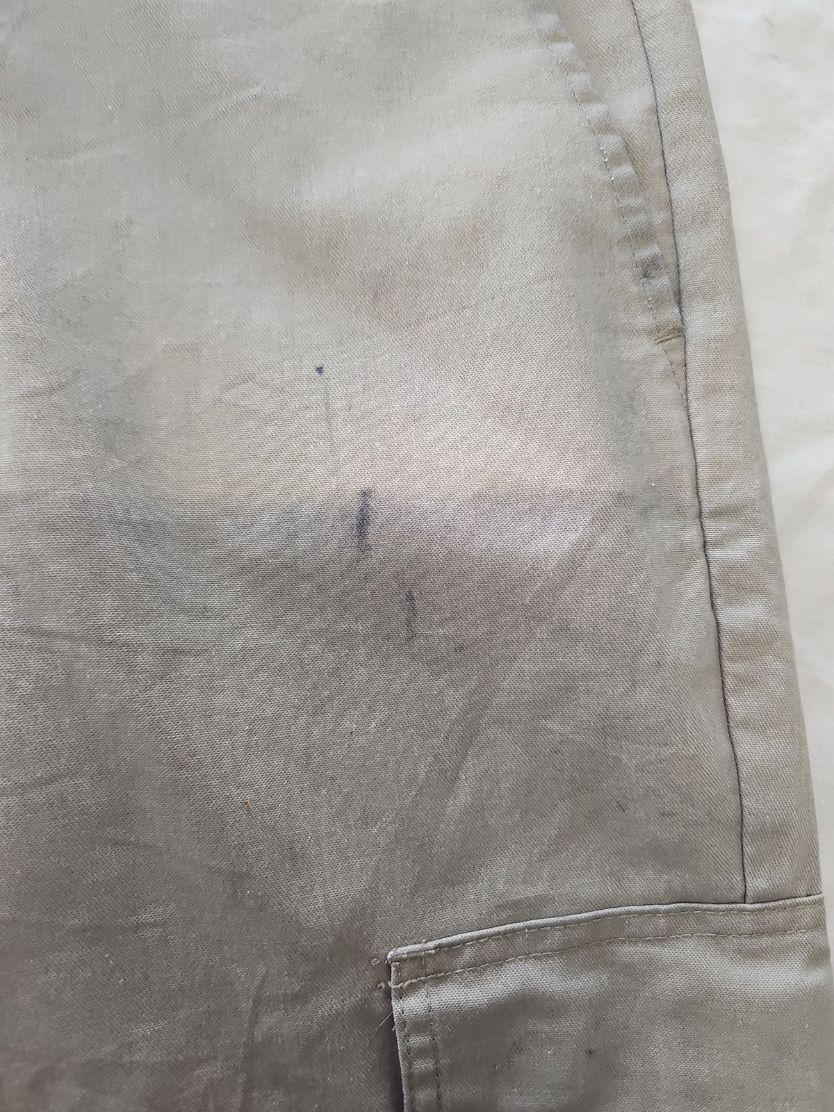 Dickies Relaxed Straight Cargo Pants in Tan alot of marks W40 L30 QQ1053 - Image 5