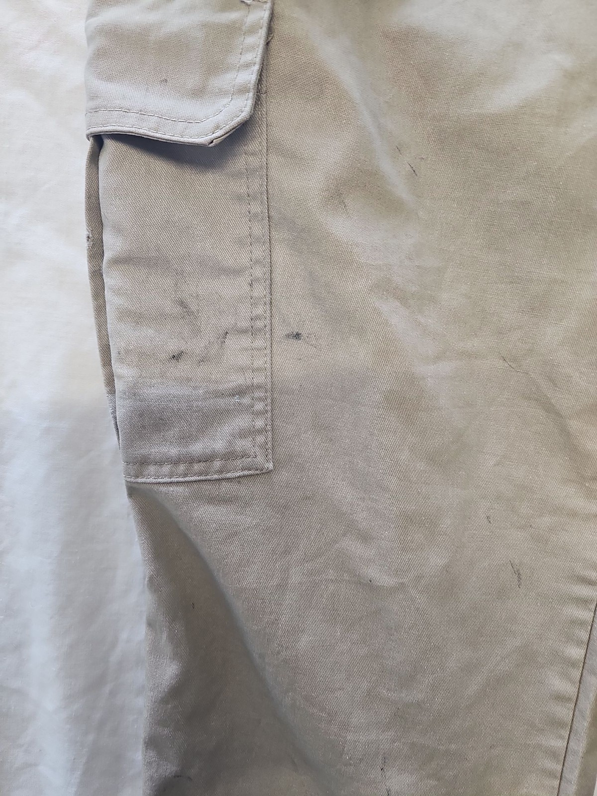 Dickies Relaxed Straight Cargo Pants in Tan alot of marks W40 L30 QQ1053 - Image 6