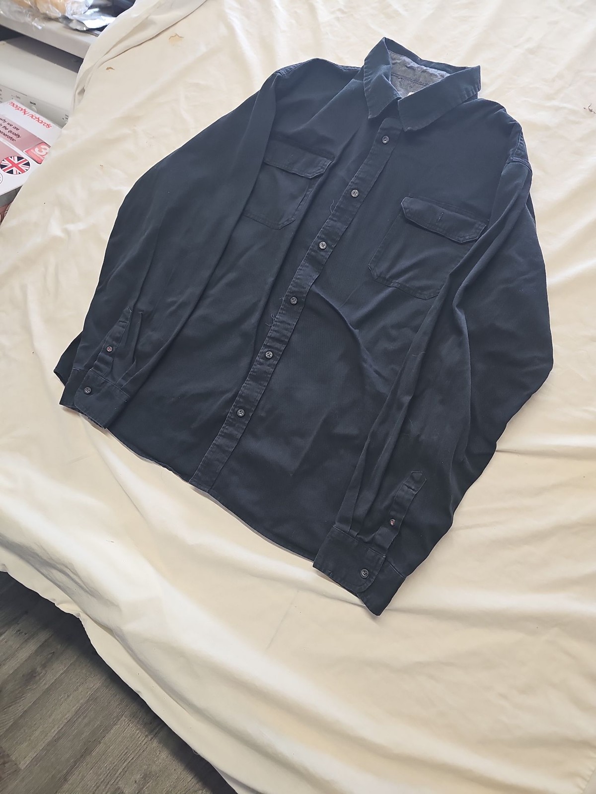 Wrangler Men's Black 'Flex for Comfort' Long Sleeve Work Shirt - 2XL RR1068 - Image 10