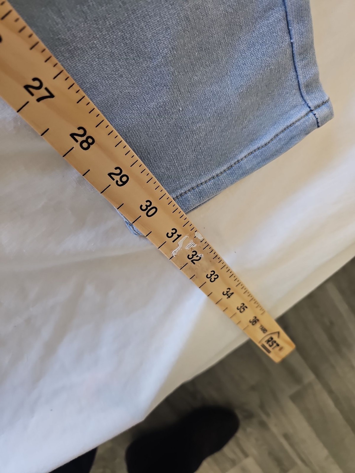 Live Free Light Wash Slim Fit Jeans W30 L31 UU1107 - Image 6