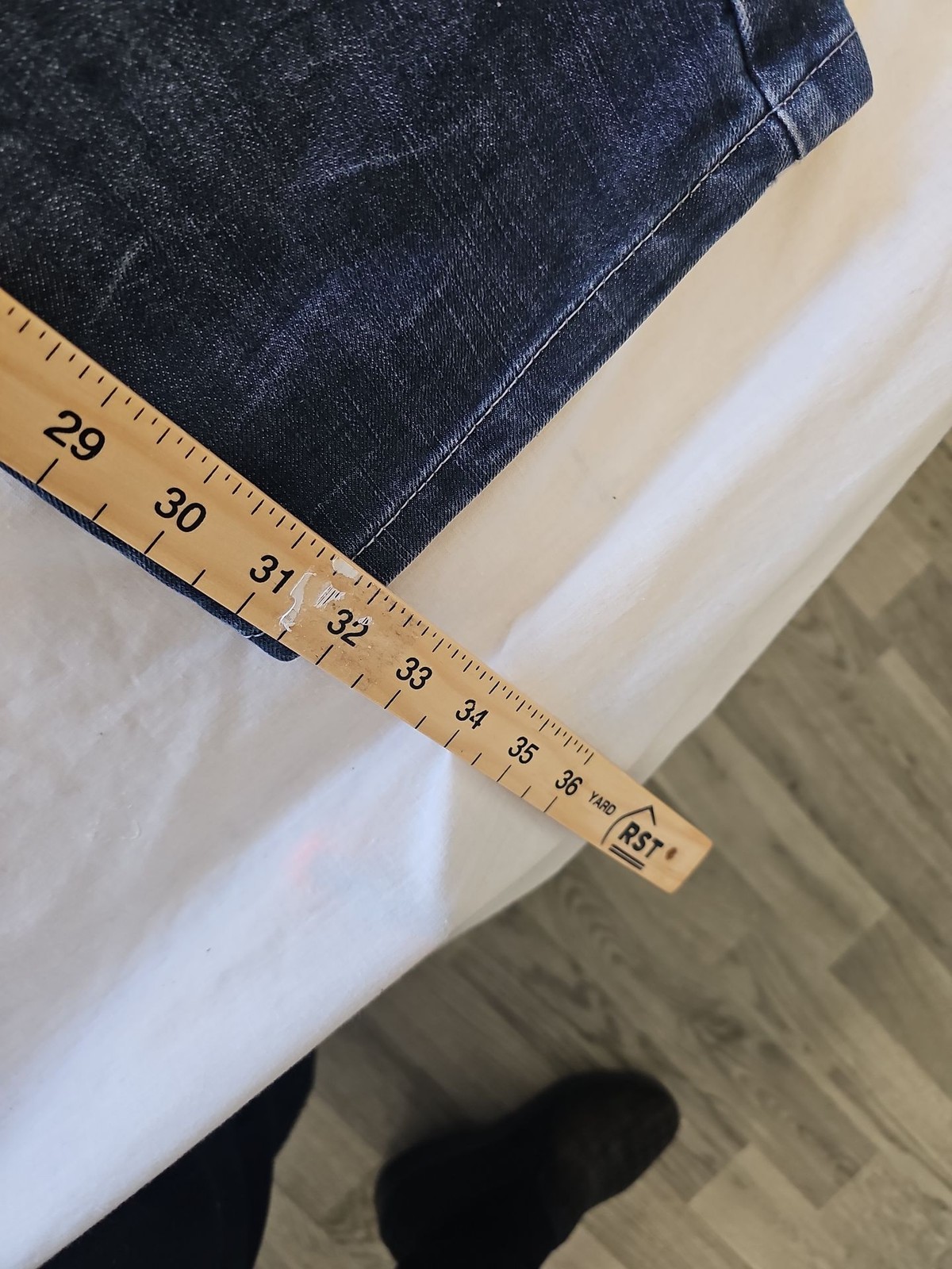 Crosshatch Baltman Men's Straight Leg Dark Wash Denim Jeans 36R - Image 6