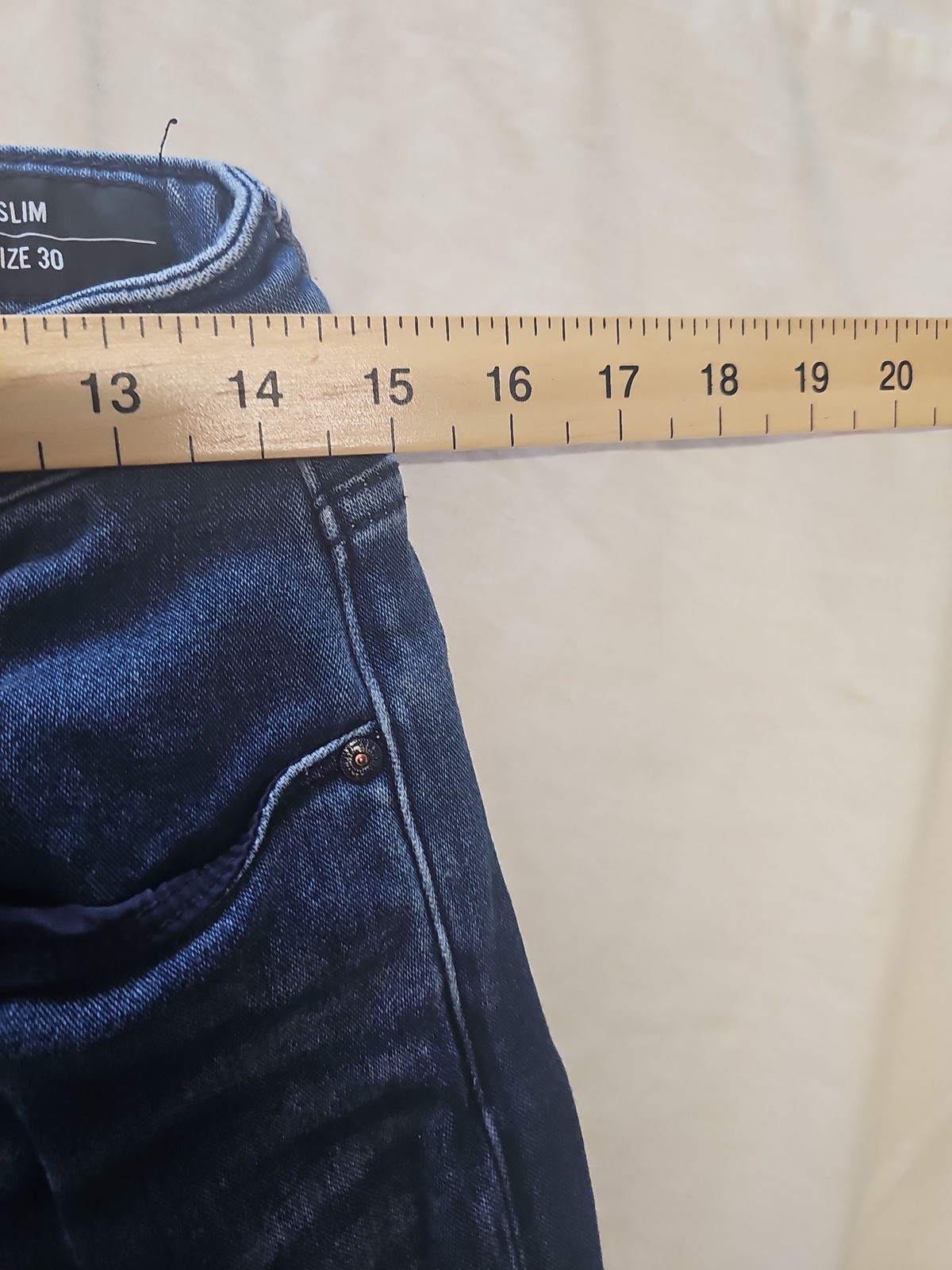 Armani Exchange A|X J13 Slim Fit Dark Wash Denim Jeans 30 TT1095 - Image 7