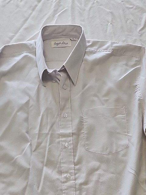 Angelo Litrico Men's Classic Off-White Oxford Shirt 16 inch XX1154 - Image 7