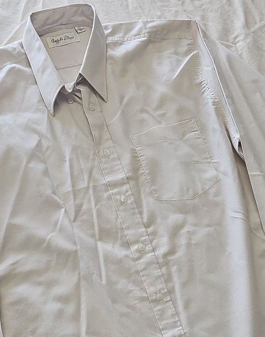 Angelo Litrico Men's Classic Off-White Oxford Shirt 16 inch XX1154 - Image 11