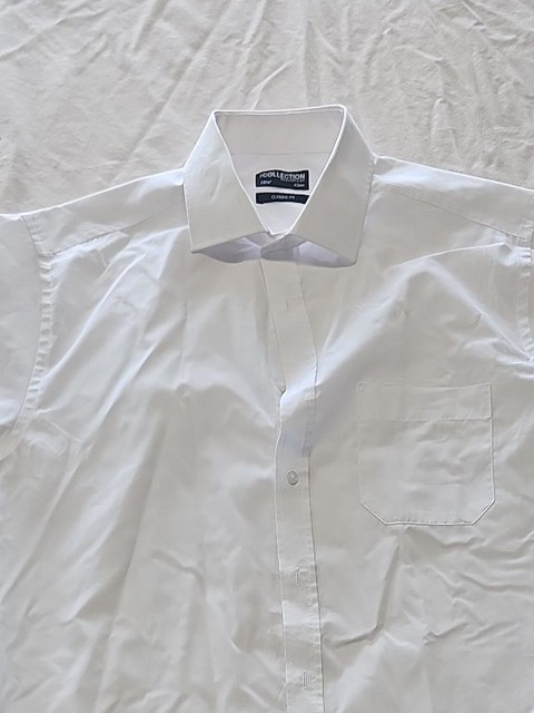 Debenhams The Collection Men's White Short Sleeve Classic Fit Shirt 16.5 XX1164 - Image 7